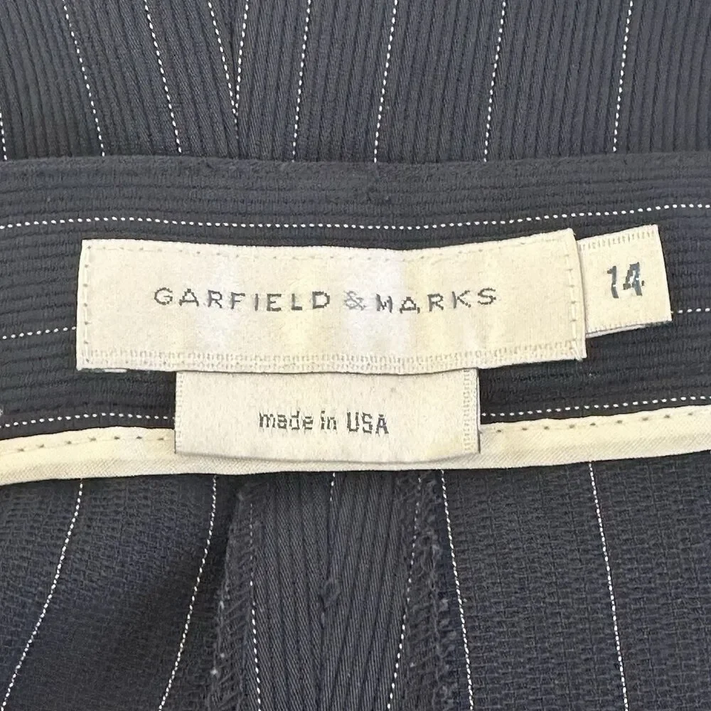 Garfield & Marks Sydney Trouser Pinstriped Pants Women's Size 14 Slacks